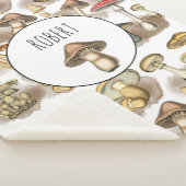 Speciaal  bos paddenstoelen sherpa deken (3/4)