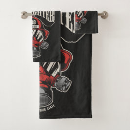 Speciaal brandweerapparaat voor brandweermaskers bad handdoek