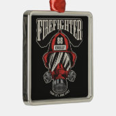 Speciaal brandweerapparaat voor brandweermaskers metalen ornament (Rechts)