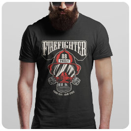 Speciaal brandweerapparaat voor brandweermaskers t-shirt