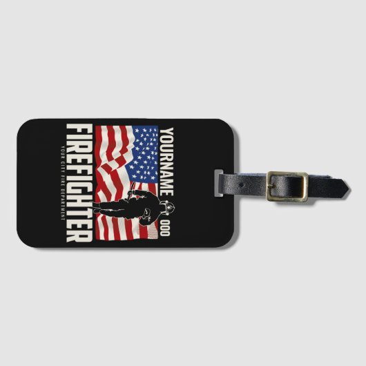 Speciaal brandweerreddingspatroon voor de Verenigd Bagagelabel (Voorkant (horizontaal))