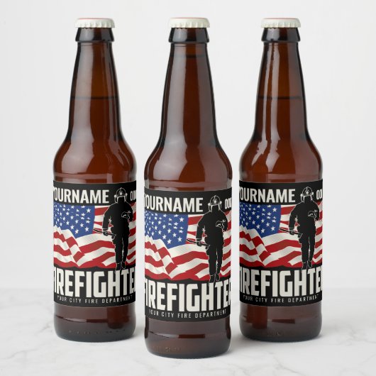 Speciaal brandweerreddingspatroon voor de Verenigd Bier Etiket (Flessen)