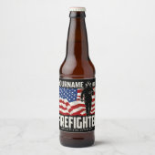 Speciaal brandweerreddingspatroon voor de Verenigd Bier Etiket (Voorkant)