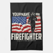 Speciaal brandweerreddingspatroon voor de Verenigd Theedoek (Verticaal)