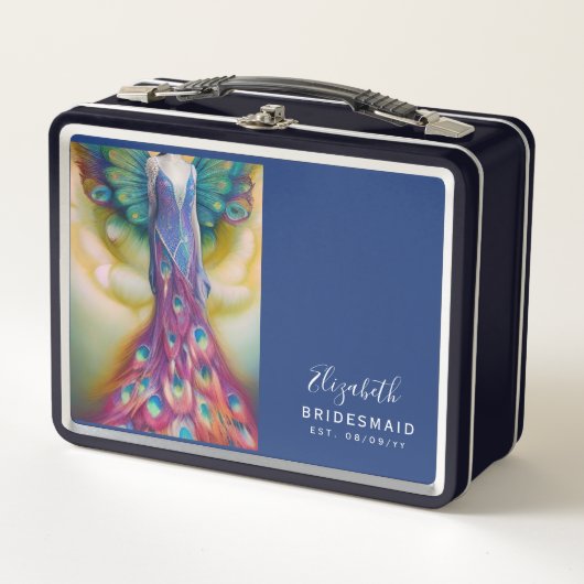 Speciaal Bridesmaid-voorstel Box Peacock (Voorkant)