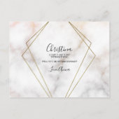 Speciaal Bridesmaid-voorstel Marble Roos Gold Uitnodiging Briefkaart (Achterkant)