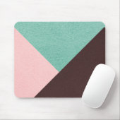 Speciaal bruin roze en groen Abstract patroon Muismat (Met muis)