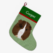 Speciaal bruine, witte en zwarte pap grote kerstsok (Voorkant (Hangend))