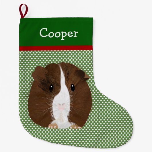 Speciaal bruine, witte en zwarte pap grote kerstsok (Voorkant)