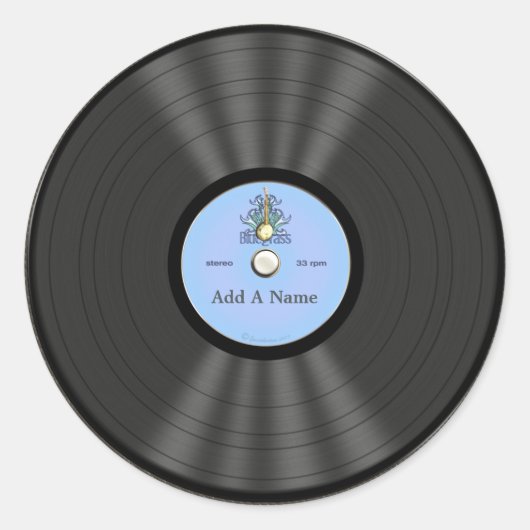 Speciaal bulgaarse vinylrecord ronde sticker (Voorkant)