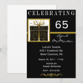 Speciaal Cadeau 65e uitnodiging van de Birthday Pa (Voorkant / Achterkant)