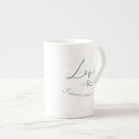 Speciaal cadeau China mok Liefde voor altijd (Voorkant rechts)