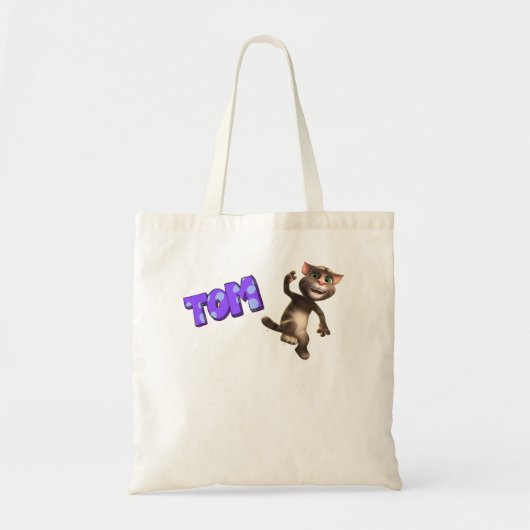 Speciaal Cadeau Mijn talk aan Tom katte Cartoon en Tote Bag (Voorkant)