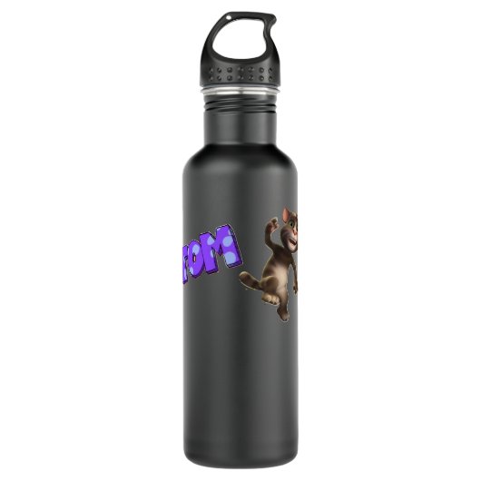 Speciaal Cadeau Mijn talk aan Tom katte Cartoon en Waterfles (Voorkant)