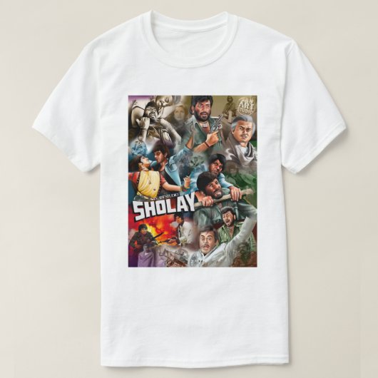 Speciaal Cadeau Sholay-Painting T-shirt (Design voorkant)