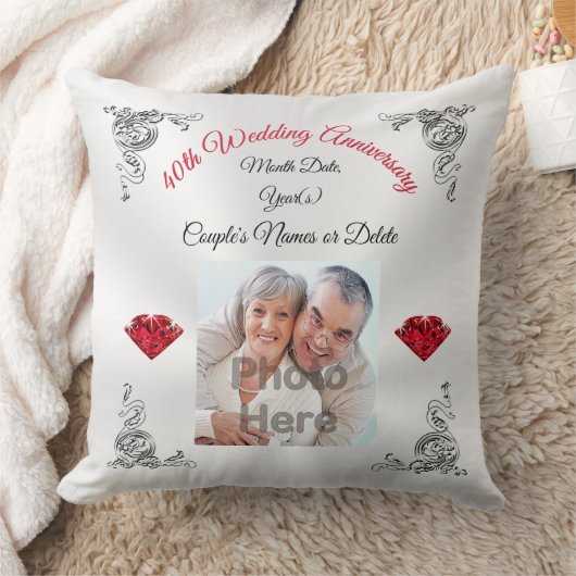 Speciaal Cadeau van het 40ste Jubileum van de Wedd Kussen (Deken)