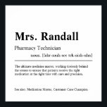Speciaal cadeau voor apotheker poster<br><div class="desc">Elegant Creative Custom Pharmacy Technician Gift in minimalistische stijl zwart-wit. Bekijk onze winkel - collectie voor anderen. Geef ons gratis een bericht als je hulp nodig hebt om dit aan te passen of om het even welke specifieke aanpassingsbehoeften aan te passen.</div>