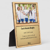 Speciaal cadeau voor coach met teamAfbeelding Fotoplaat (Zijkant)