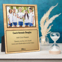 Speciaal cadeau voor coach met teamAfbeelding