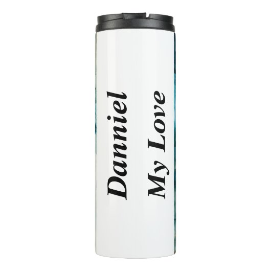 Speciaal cadeau voor mannen, aangepaste naam cadea thermosbeker (Achterkant)