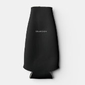 Speciaal cadeau voor mannetjeskoeler zwart flesjeskoeler (Voorkant)