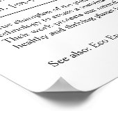 Speciaal cadeau voor milieutechnicus poster (Hoek)