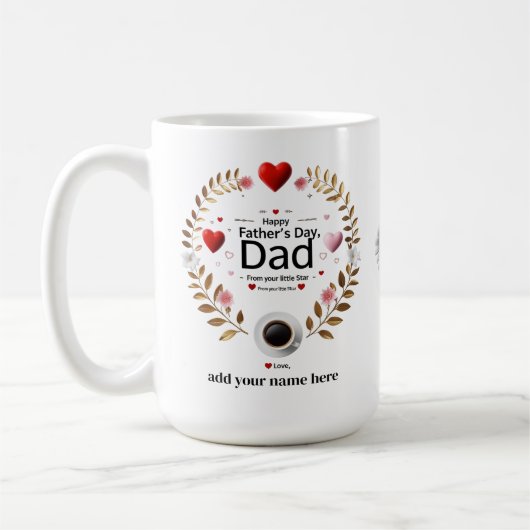 Speciaal cadeau voor papa koffiemok (Links)