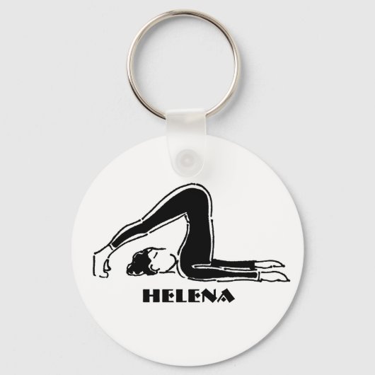 Speciaal cadeau voor Yoga Pilates Lovers Sleutelhanger (Voorkant)