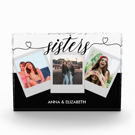 Speciaal cadeau voor zuster, eenvoudig script fotoblokken (Voorkant)