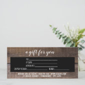 Speciaal cadeaubon voor zakelijk gebruik (Staand voorkant)