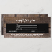 Speciaal cadeaubon voor zakelijk gebruik (Voorkant / Achterkant)