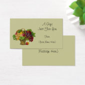 speciaal cadeaukaartje voor fruit visitekaartje (Bureau)