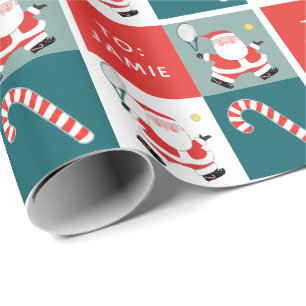 Speciaal cadeaupapier voor Tennis-feestdag