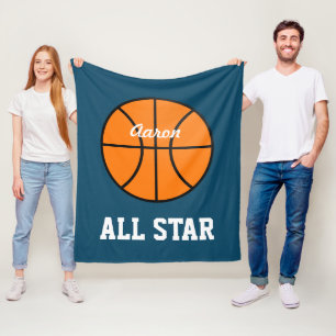 Speciaal cadeautje voor basketbal fleece deken
