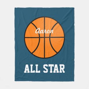 Speciaal cadeautje voor basketbal fleece deken
