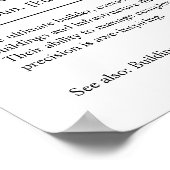 Speciaal cadeautje voor bouwmanager poster (Hoek)