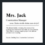 Speciaal cadeautje voor bouwmanager poster<br><div class="desc">Elegant Creative Construction Manager Gift in minimalistische stijl zwart-wit. Bekijk onze winkel - collectie voor anderen. Geef ons gratis een bericht als je hulp nodig hebt om dit aan te passen of om het even welke specifieke aanpassingsbehoeften aan te passen.</div>