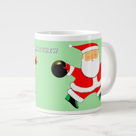 Speciaal cadeautje voor Bowling Holiday Grote Koffiekop (Voorkant rechts)