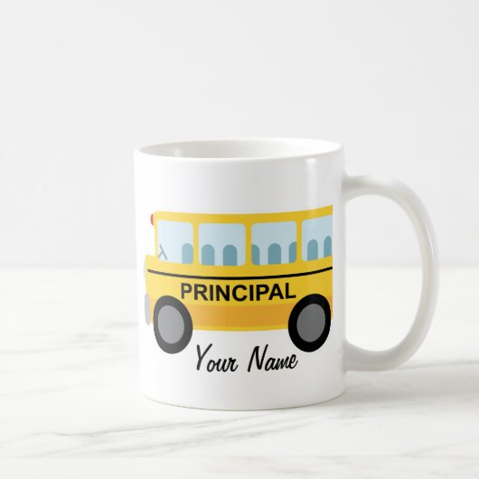 Speciaal cadeautje voor hoofdschoolbus koffiemok (Rechts)
