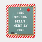 Speciaal cadeautje voor lerarenfeestdag keramisch ornament (Links)