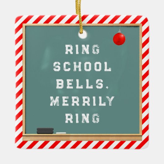 Speciaal cadeautje voor lerarenfeestdag keramisch ornament (Voorkant)