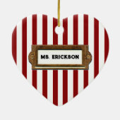 Speciaal cadeautje voor lerarenfeestdag keramisch ornament (Achterkant)