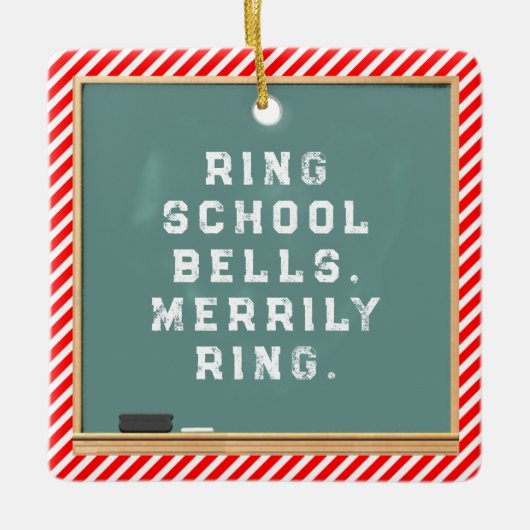 Speciaal cadeautje voor lerarenfeestdag keramisch ornament (Voorkant)