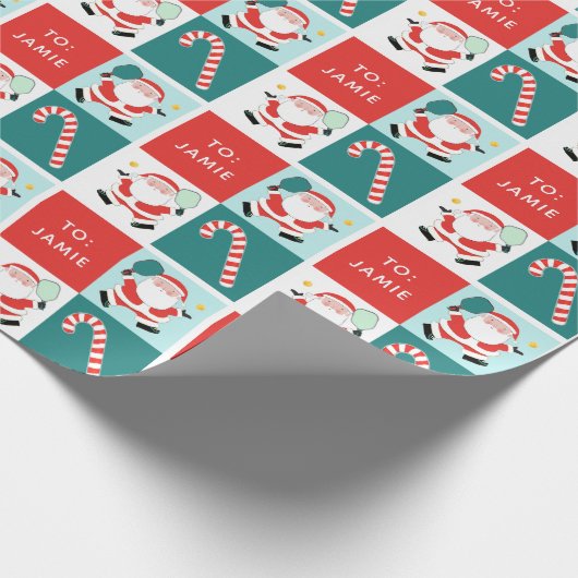 Speciaal cadeautje voor Pickleball Holiday Cadeaupapier (Hoek)