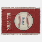Speciaal cadeautje voor Red Baseball-sportbanket Deken (Voorkant)