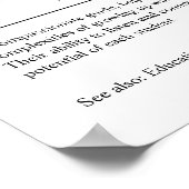 Speciaal cadeautje voor schoolpsycholoog poster (Hoek)