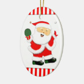 Speciaal cadeautje voor Tennis-feestdag Keramisch Ornament (Links)