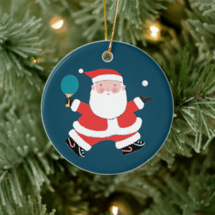 Speciaal cadeautje voor Tennis-feestdag Keramisch Ornament