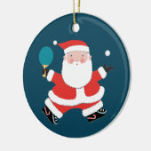 Speciaal cadeautje voor Tennis-feestdag Keramisch Ornament (Links)