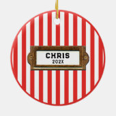 Speciaal cadeautje voor Tennis-feestdag Keramisch Ornament (Achterkant)